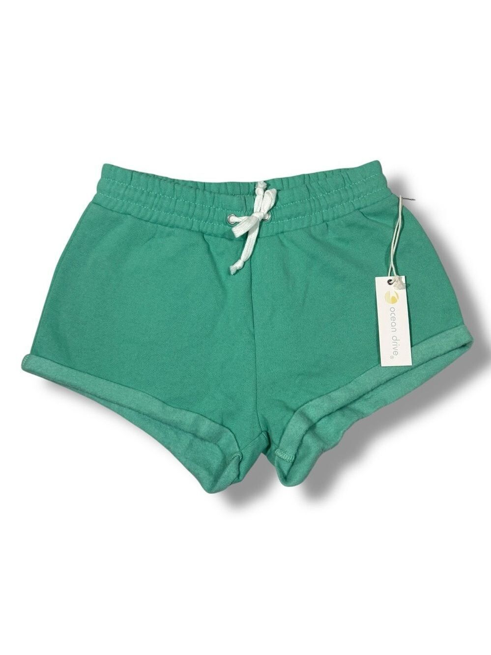 Ocean Drive Women’s Fleece Shorts Teal Size Medium